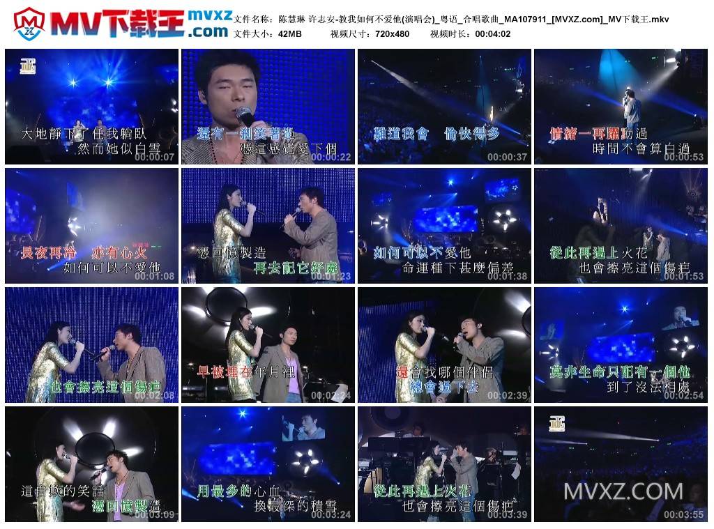 陈慧琳 许志安-教我如何不爱他(演唱会)_粤语_合唱歌曲_MA107911